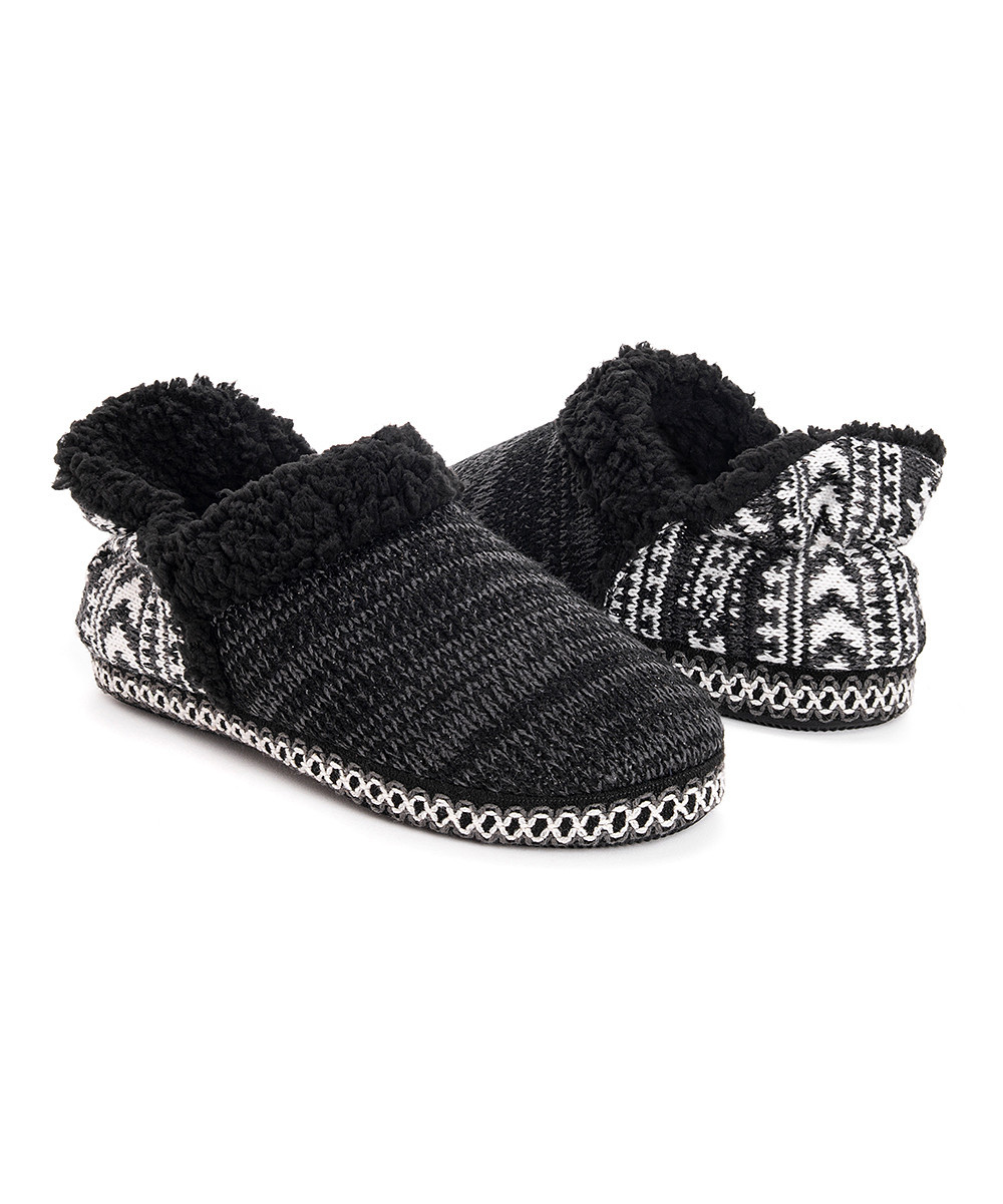 Muk Luks Women's Slippers Charcoal - Charcoal Sparkle Magdalena Slipper - Women | Zulily