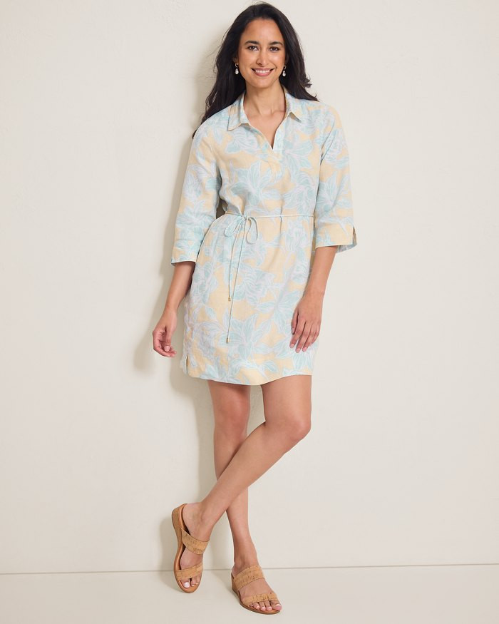 Two Palms Paradiso Petals Linen Dress | Tommy Bahama