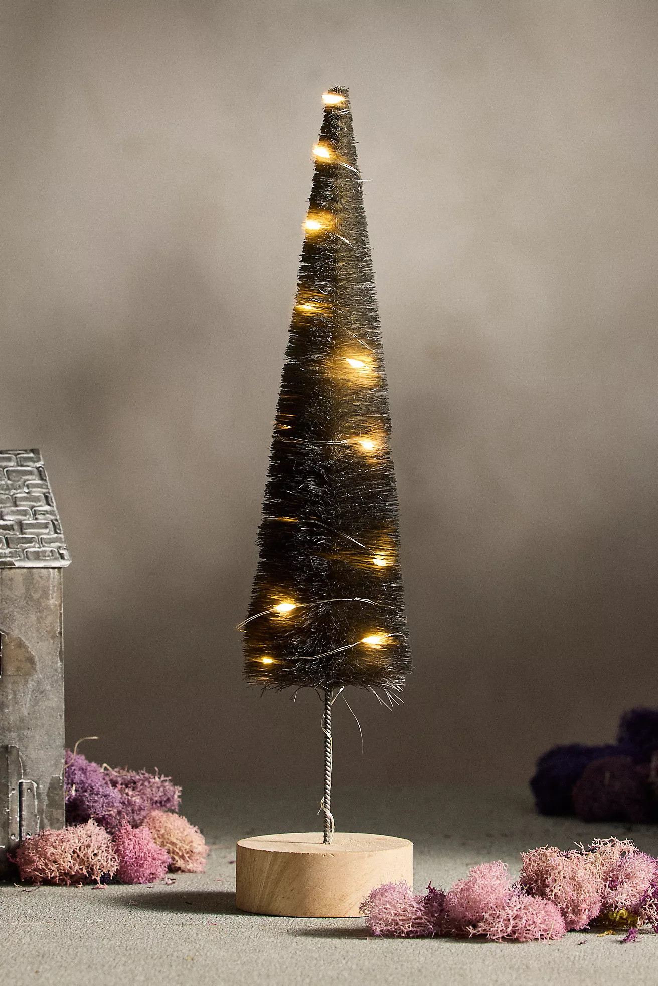 Pre-Lit LED Brush Tree | Anthropologie (US)