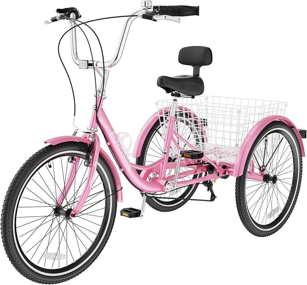 Amazon.com : LILYPELLE Adult Tricycles 7 Speed, 3 Wheel Bikes Adult Trikes 20/24/26 inch, Three-W... | Amazon (US)