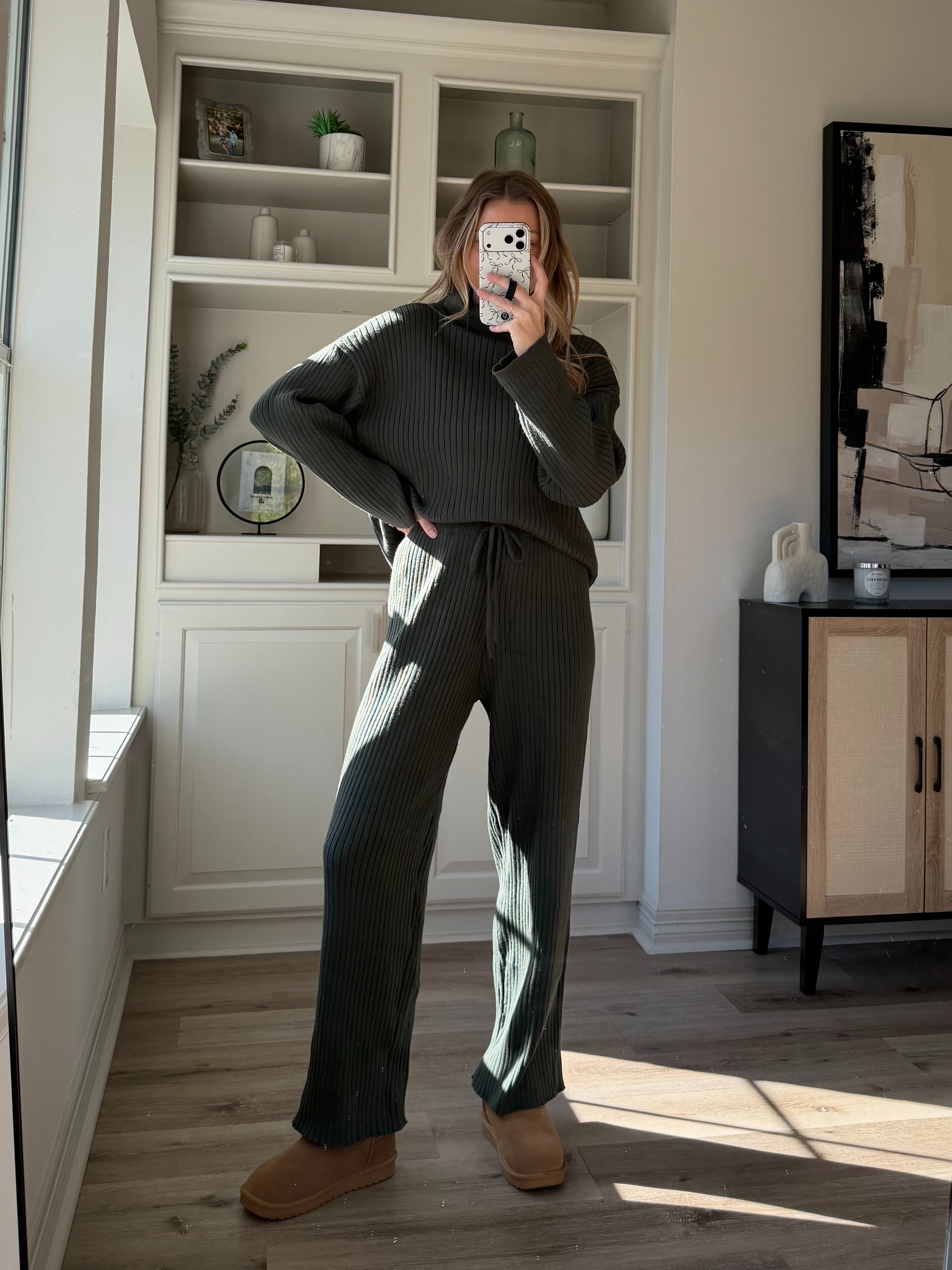 Cozy set perfect for lounging around the house! Wearing M.  

 #LTKootd #LTKSeasonal #LTKFindsUnder100