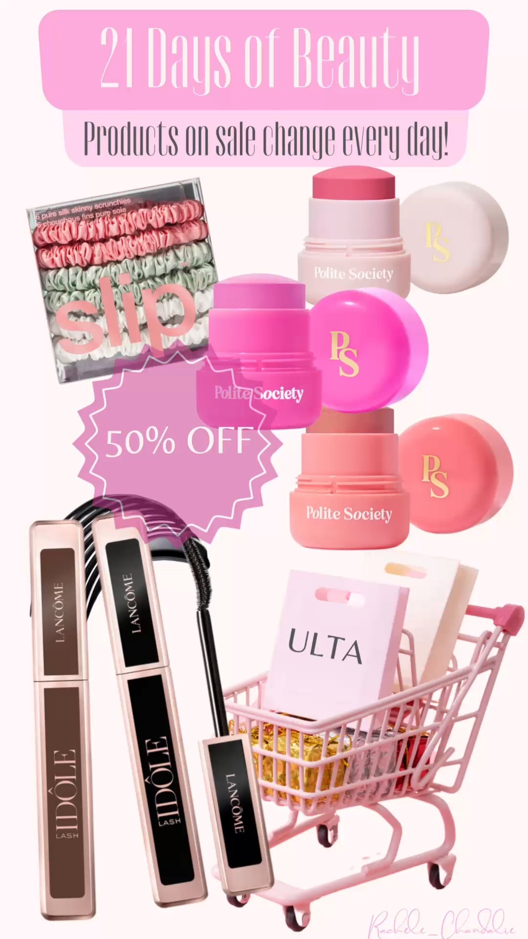 ULTA
21 DAYS OF BEAUTY
🤍

Ulta sale, Makeup, Lipstick, Slip Scrunchies, Lancôme Mascara, Blush Stick, Bronzer Stick, Makeup Sale

#LTKSaleAlert #LTKSpringSale #LTKBeauty
