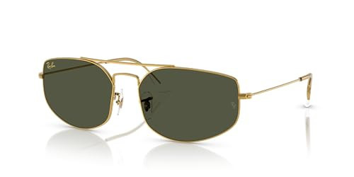 Ray-Ban RB3845 Explorer 5 Sunglasses, Legend Gold/Green, 57 mm | Amazon (US)