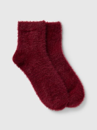 Fuzzy Quarter Crew Socks | Gap (US)