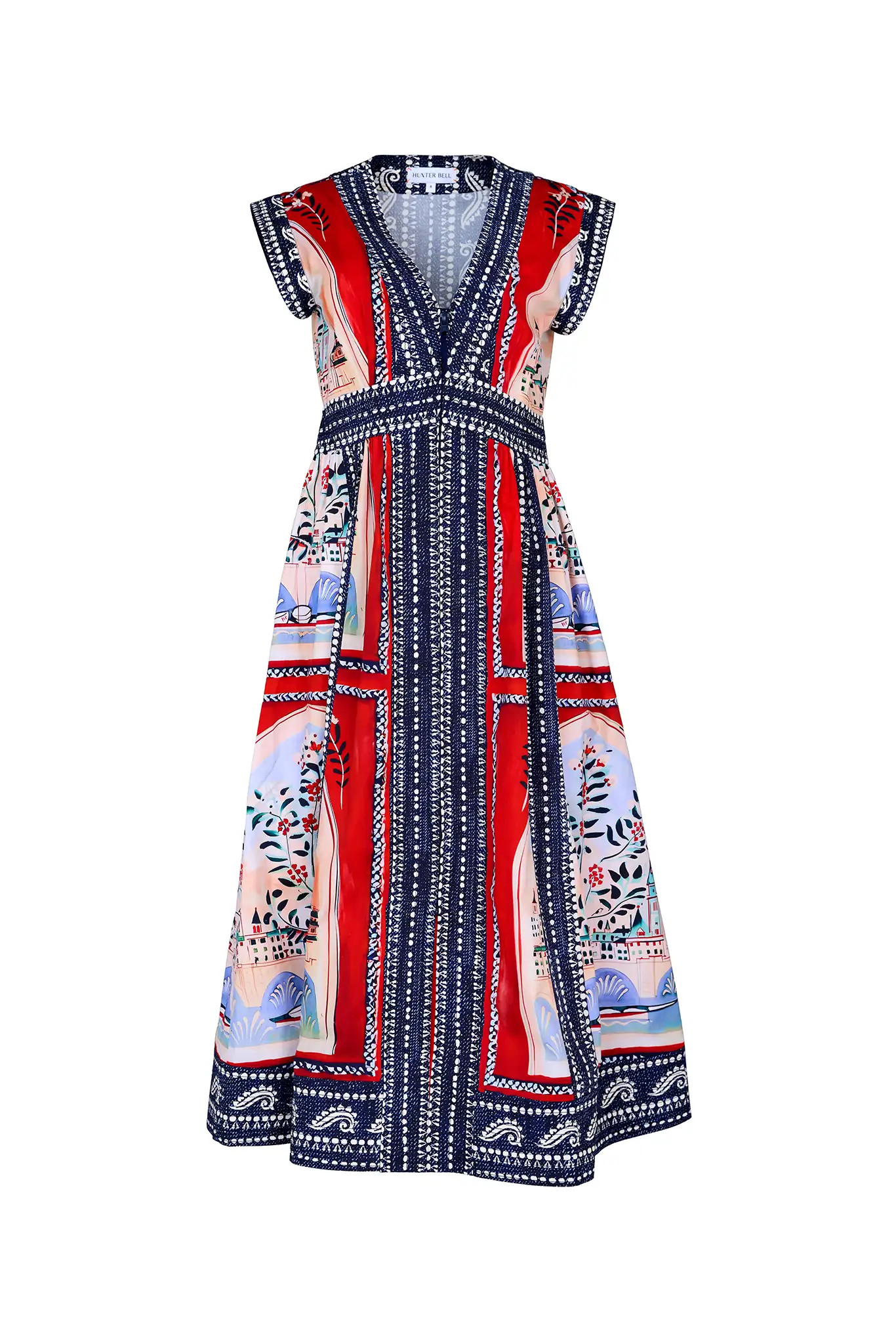 April Dress | Zipper Front Midi Dress | Hunter Bell | Hunter Bell