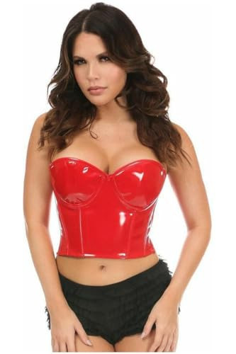 Lavish Red Patent PVC Underwire Bustier (5X) | Amazon (US)