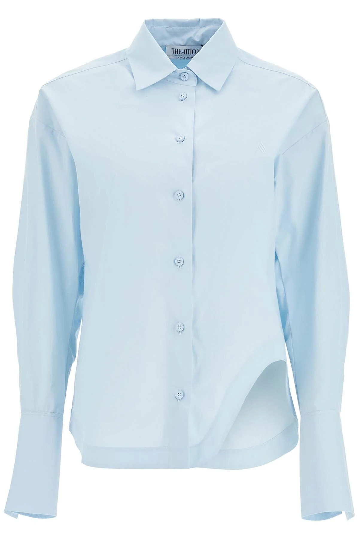 The Attico Women's Eliza Shirt With Shaped Slit | Shop Simon