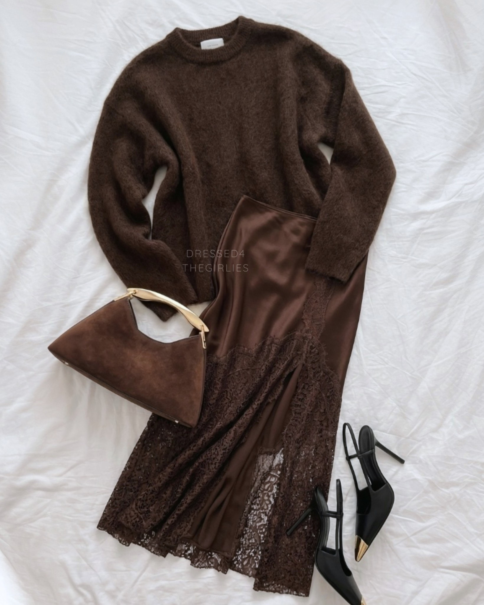 Partywear Looks🤎

Tags: brown mohair jumper outfit, brown lace trim maxi skirt, brown clutch bag, black heels, Christmas party outfit, work Christmas party, New Year’s Eve outfit, Christmas market outfit 

#LTKpartywear #LTKworkwear #LTKfestive