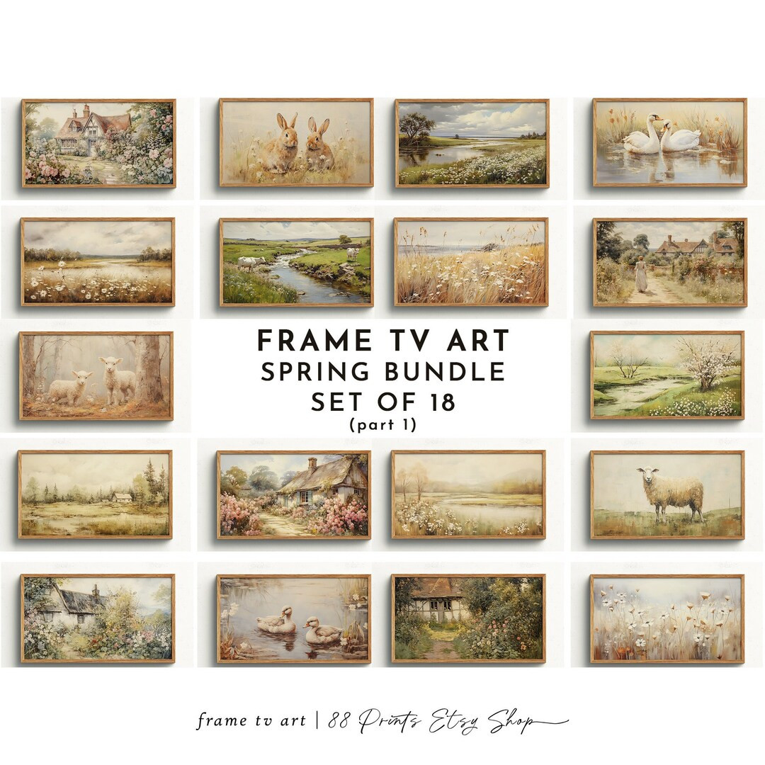 Samsung Frame TV Art Spring Bundle Set of 18 Part 1 Frame TV Art Spring Easter Frame TV Art Sprin... | Etsy (US)