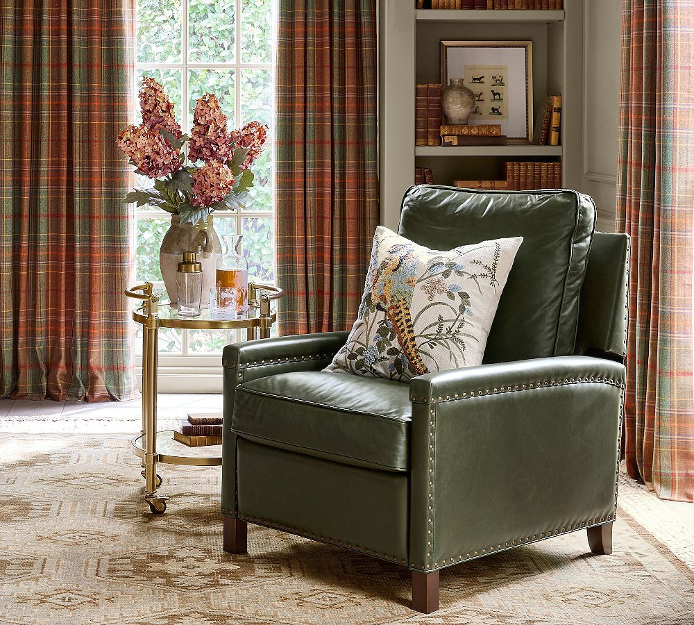 Tyler Square Arm Leather Recliner | Pottery Barn (US)