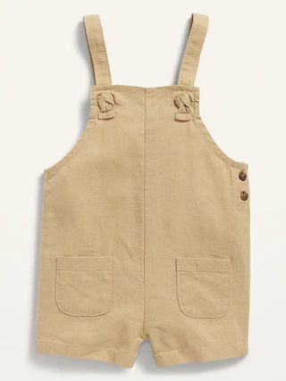 Knotted-Strap Linen-Blend Shortalls for Baby$19.99Color: BiscuitSize:0-3 M3-6 M6-12 M12-18 M18-24... | Old Navy (US)