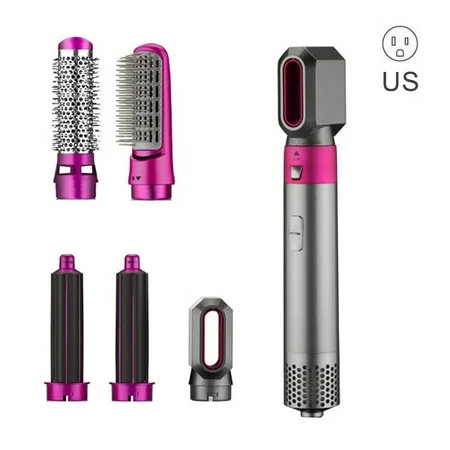 Machinehome Hair Dryer 5-in-1 Hairdryer Straightener Hair Stylish Straightening Curling Brush, US Pl | Walmart (US)