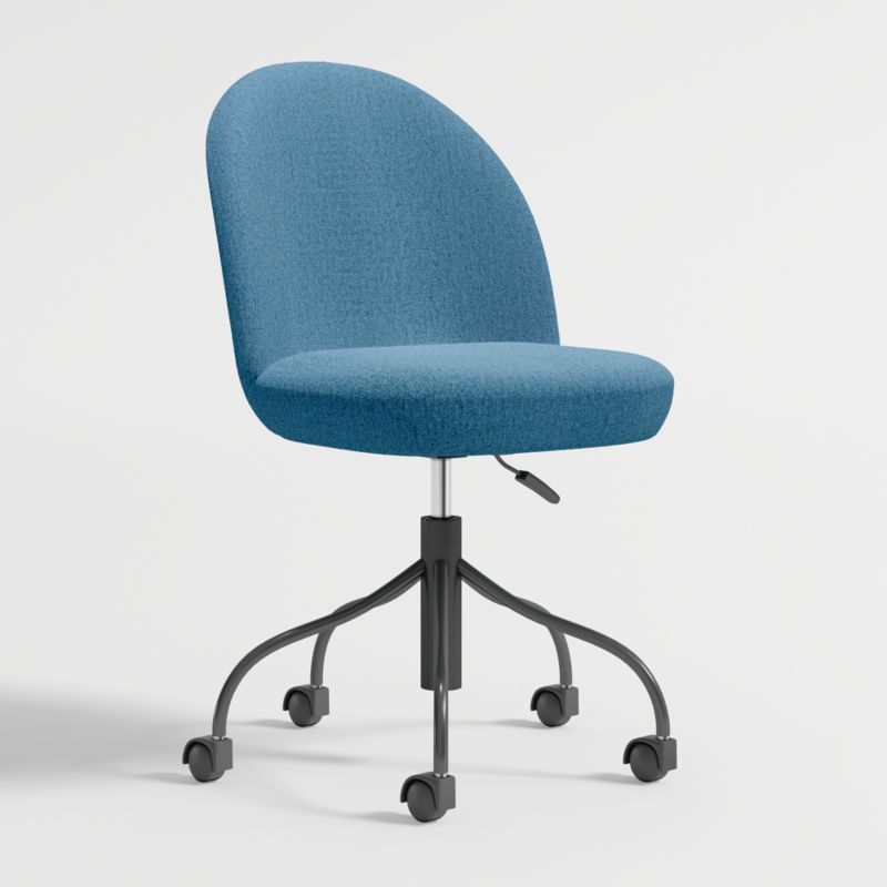 Musetta Upholstered Teal Kids Desk Chair + Reviews | Crate & Kids | Crate & Barrel