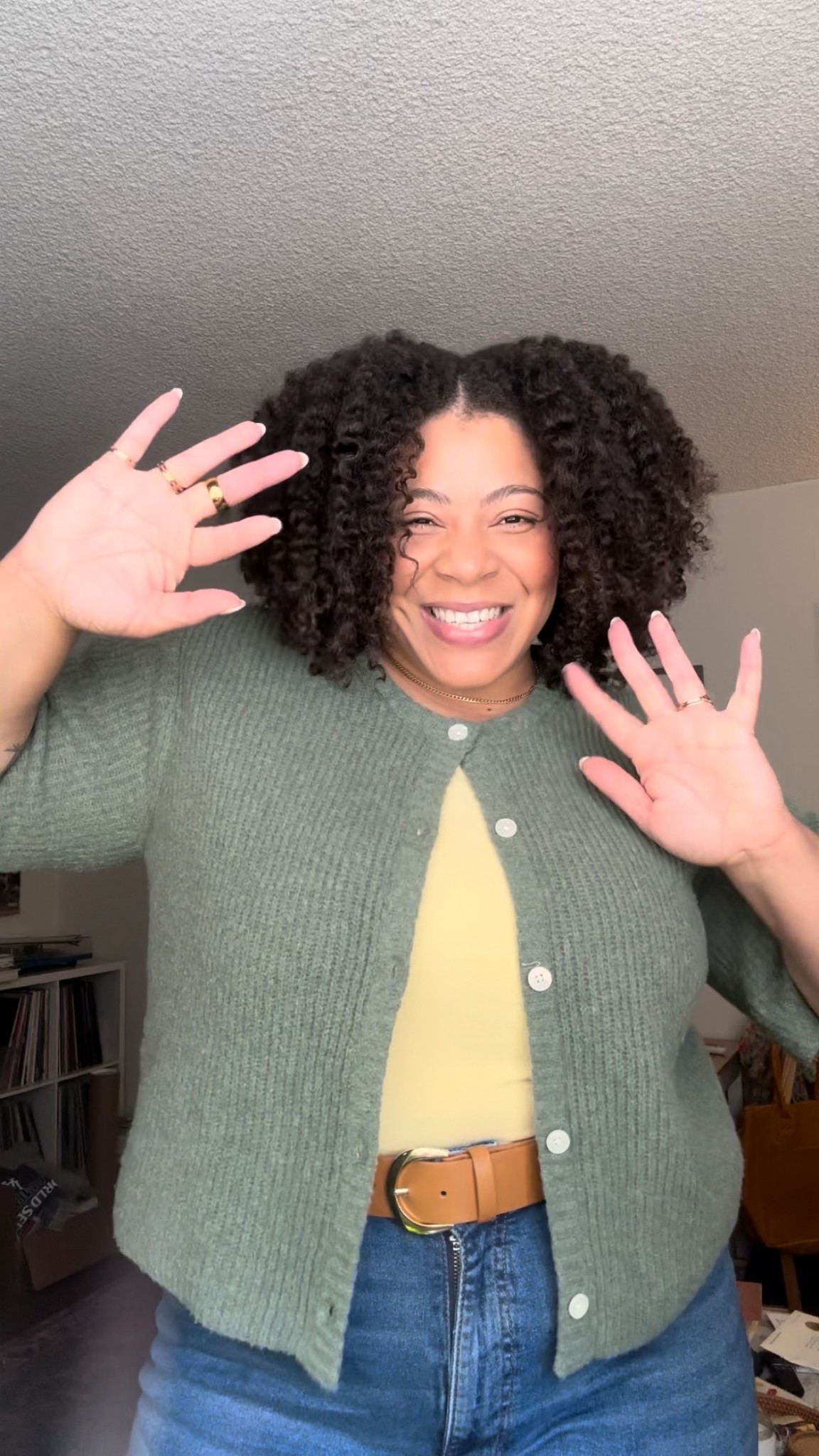 Jeans are warpt and weft - NCE WIDE LEG ( can’t tag on here) 
Belt is target unfortunately but linking some other dupes !!
This color in the Abercrombie top is sold out but you really can’t go wrong with any Abercrombie top- old navy also has good versions  ( linked) 
Sweater short sleeve cardigan is aerie!

#LTKPlusSize #LTKStyleTip #LTKFindsUnder50