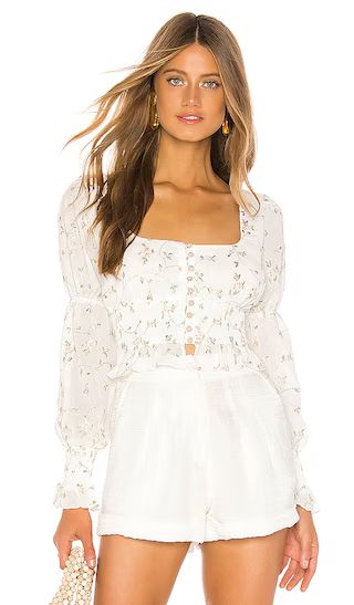 MAJORELLE Emerson Top in White Field from Revolve.com | Revolve Clothing (Global)