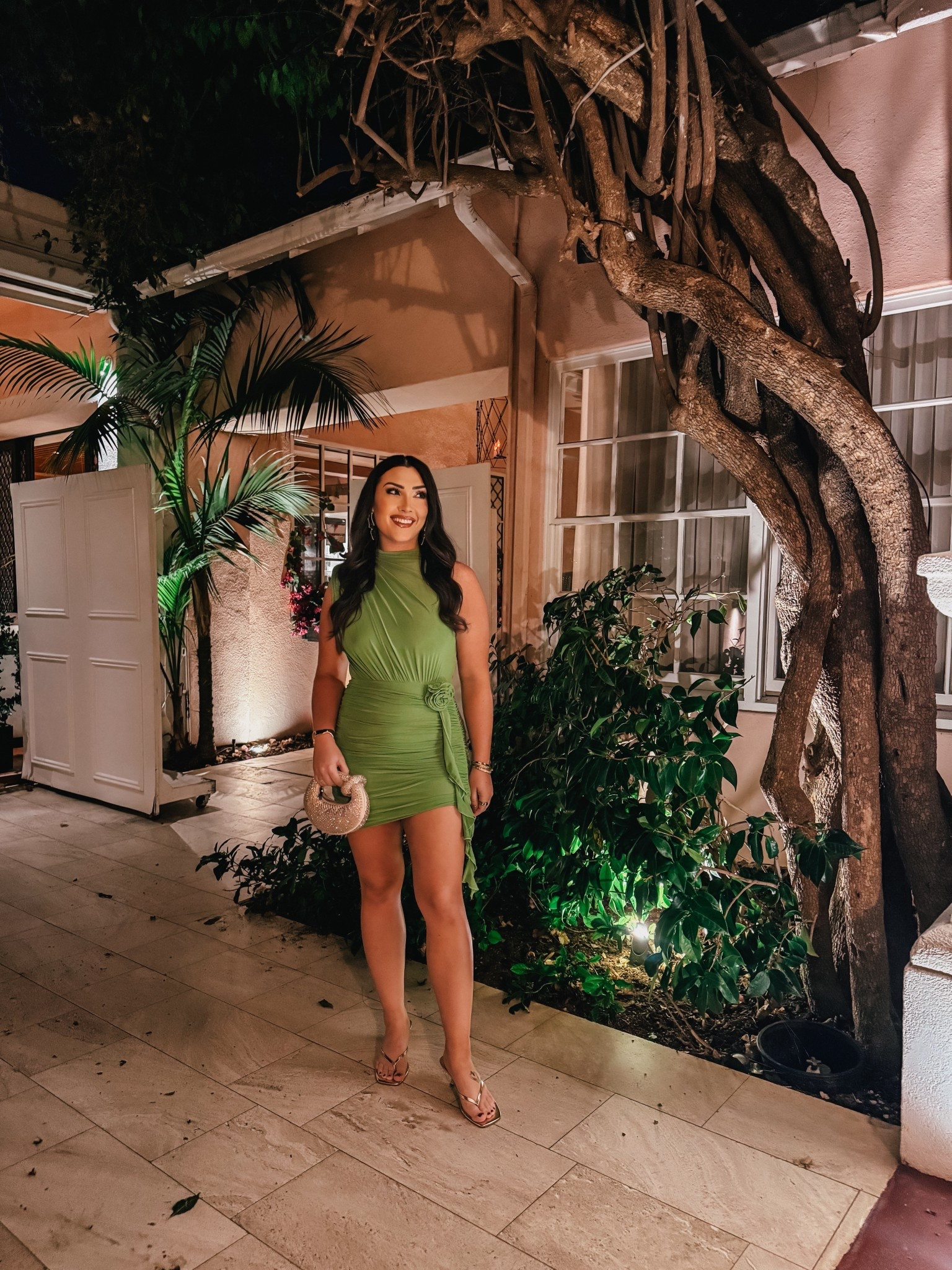 LA dinner outfit 💚 almost fully Amazon 👏🏻 

#LTKParties #LTKItBag #LTKFindsUnder50