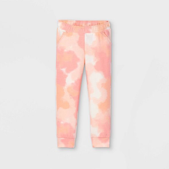 Toddler Girls' Tie-Dye Jogger Pants - Cat & Jack™ Pink | Target