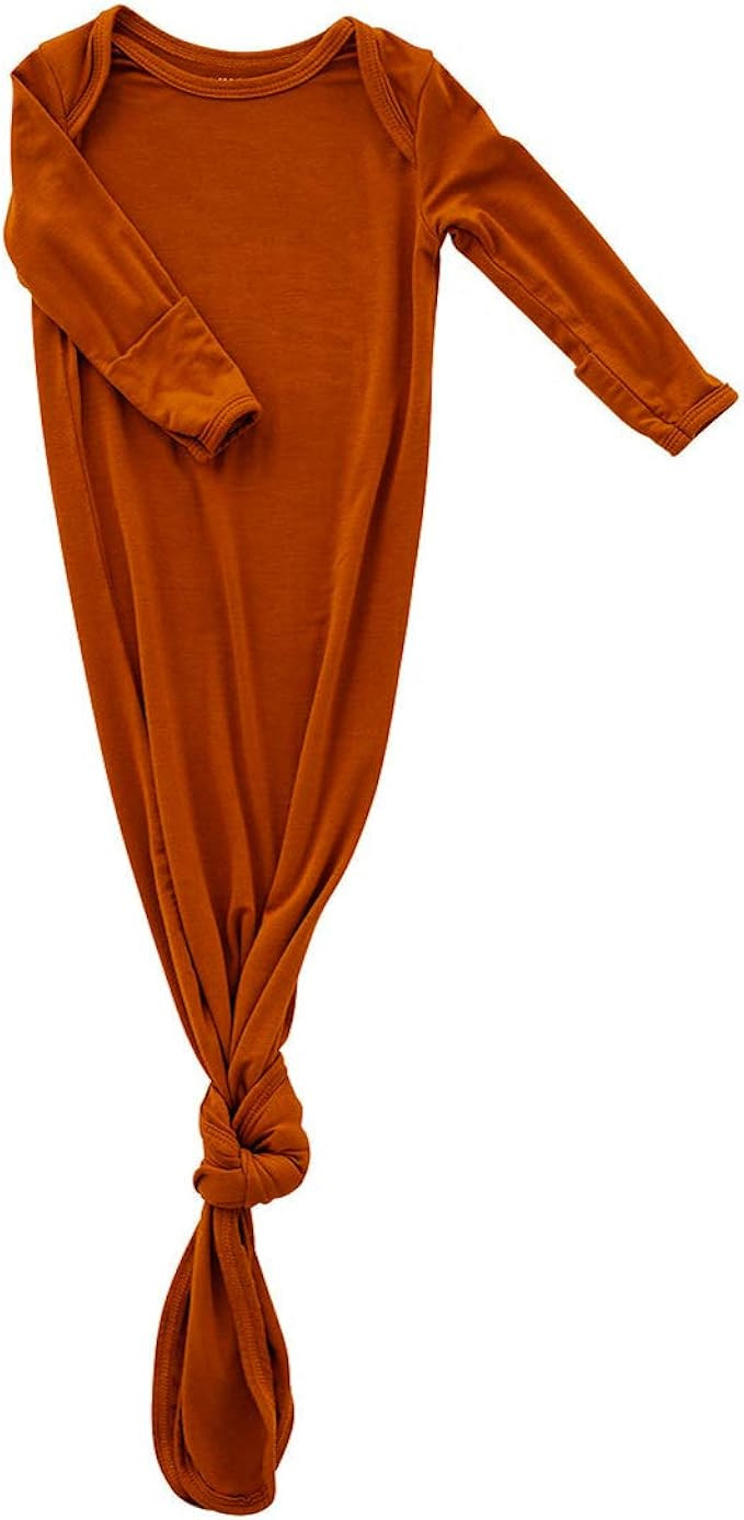 Wallaby Kids Extra Tall Knotted Baby Gown, Super Soft Bamboo Newborn Sleeper for Baby Girl and Bo... | Amazon (US)