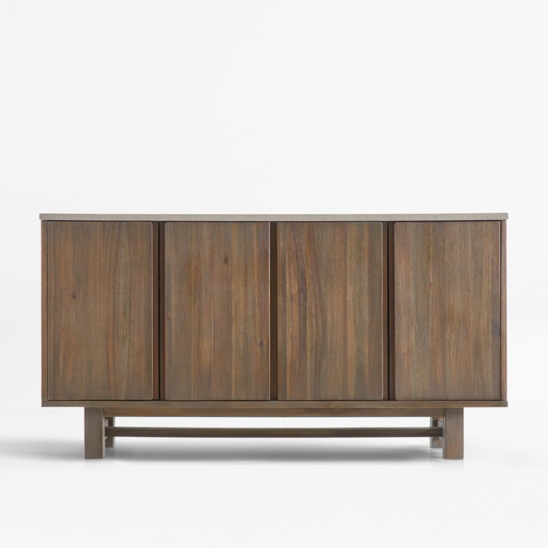 Caicos Cement Top Sideboard + Reviews | Crate and Barrel | Crate & Barrel