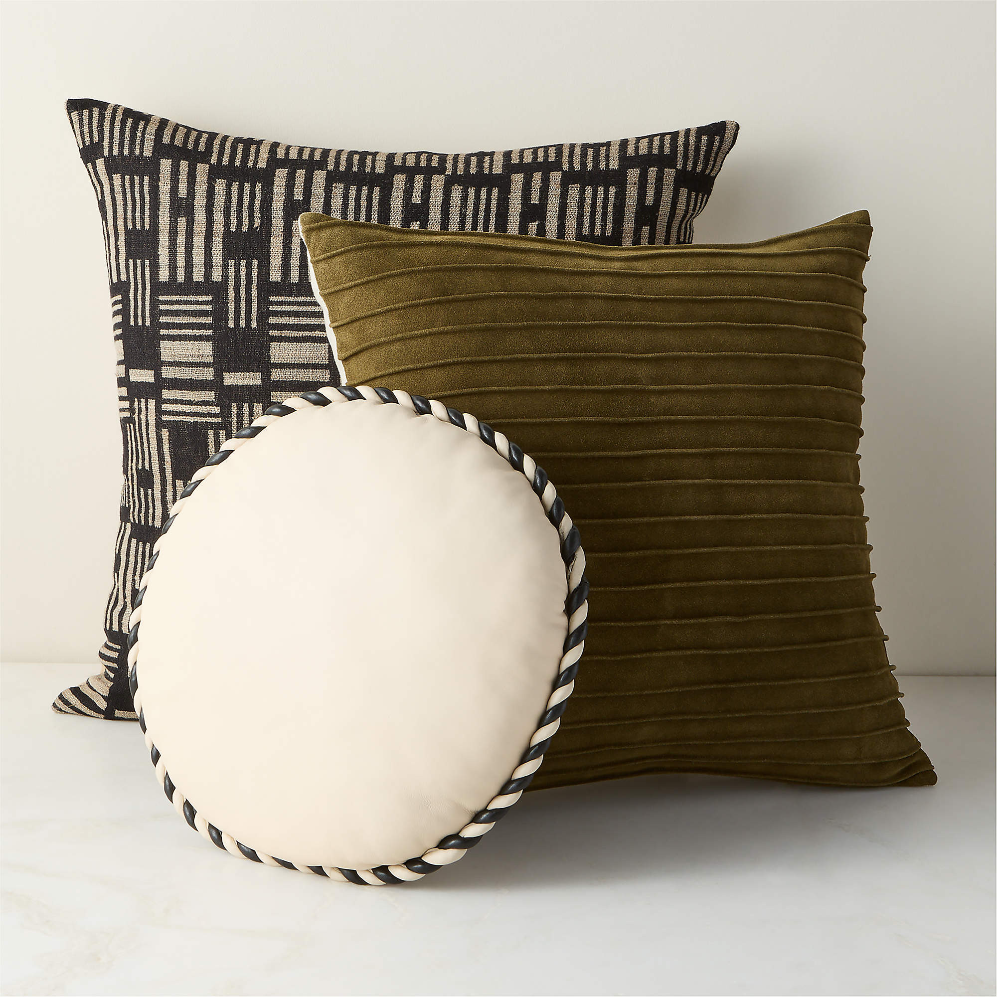 Texture Mix Throw Pillow Cover Set | CB2 | CB2