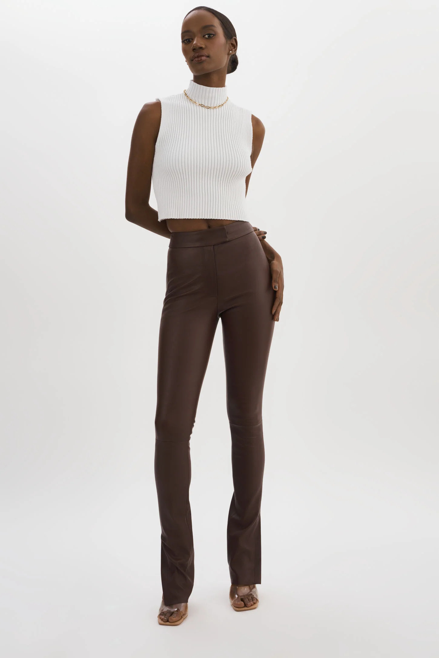 DAWN | Stretch Leather Pants | LAMARQUE
