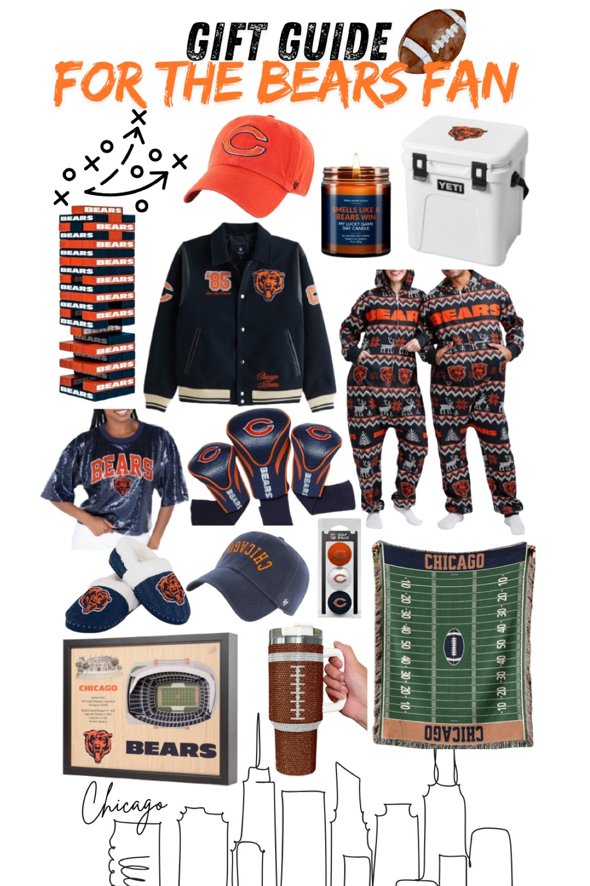 Heres some good gift ideas for Chicago bears fans out there! Perfect for men or woman & a lot of these items come in other teams too!! Great for any football fan! 

#LTKGiftGuide #LTKHoliday #LTKFindsUnder100