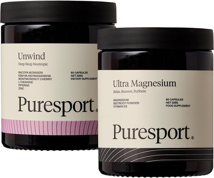 Puresport Ultimate Sleep Bundle | 1 x Ultra Magnesium (90 Capsules) & 1 x Unwind Nootropic (60 Ca... | Amazon (UK)
