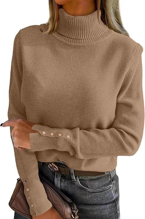 ANRABESS Turtleneck Sweaters for Women Long Sleeve Tops | 2026 Fall Winter Fashion Clothes, Offic... | Amazon (US)