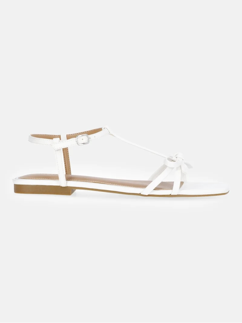 Free Assembly Women's Flat Sandals with Bow | Walmart (US)