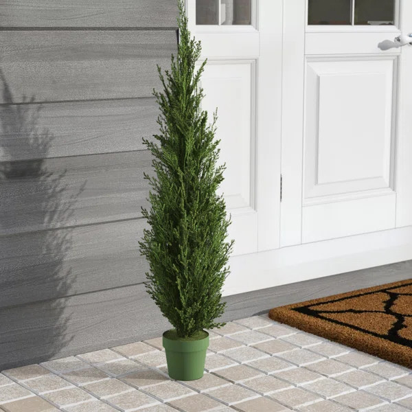 Faux Cedar Tree in Pot | Wayfair North America