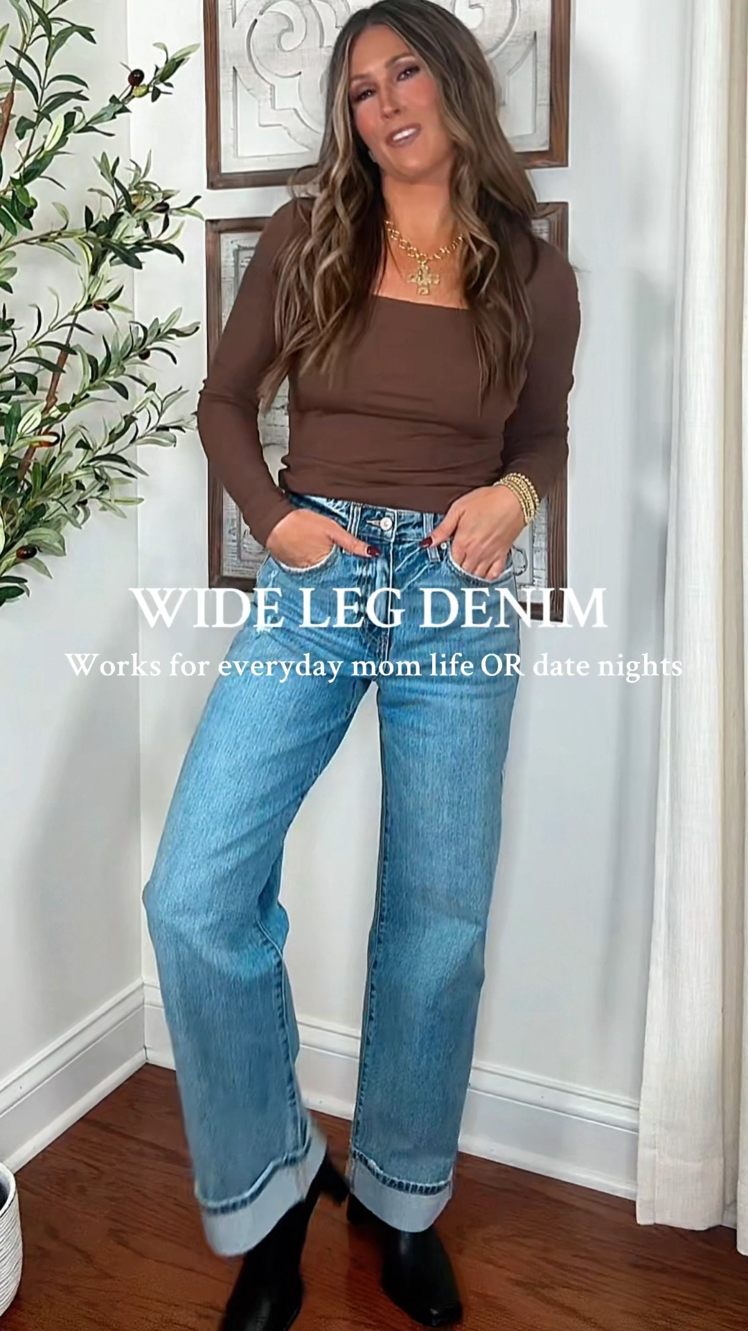 
The Wide Leg Jeans That Make Every Outfit Look Expensive 💙✨ | KANCAN High Rise Kolbie

Okay moms… THESE are the jeans.
The KANCAN Kolbie High Rise Wide Legs are that mix of comfy, structured, and stylish that we all look for — especially when we need to look pulled together but still be able to chase kids, run errands, or sit in bleachers for hours. 💙

The cuffed wide leg gives that effortless, elevated look without trying too hard.
Dress them down with a sweatshirt and sneakers or dress them up with a bodysuit + booties.
They’re high-rise, super flattering, and the cuff detail instantly makes your outfit feel more polished.

✨ High rise = tummy control + confidence
✨ The cuffed hem adds structure + lengthens legs
✨ Works for everyday mom life OR date nights
Linked in my TikTok Shop! 💙

	1.	Wide leg jeans
	2.	High rise denim for women
	3.	Kancan cuffed jeans

#MomStyleInspo

#TikTokShopCreatorPicks
#CreatorPicksAmbassador
#TikTokShopBlackFriday 

#EverydayOOTD
@Kancan Shop 

#LTKootd #LTKmomlife #LTKGiftGuide