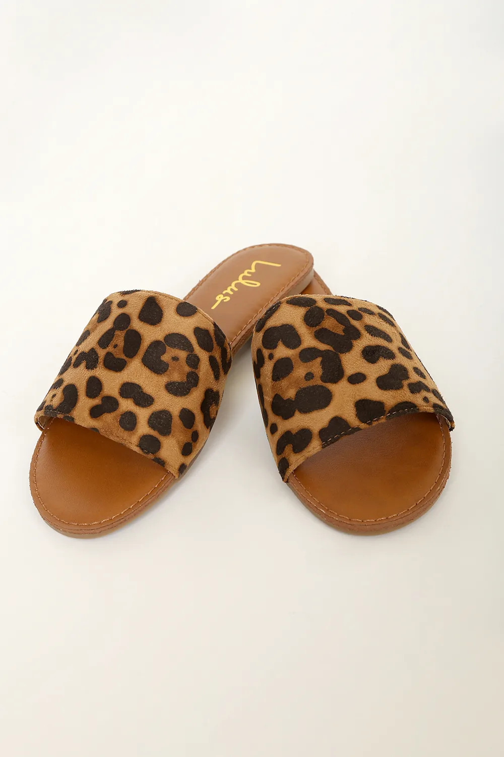 Addison Leopard Print Suede Slide Sandals | Lulus (US)