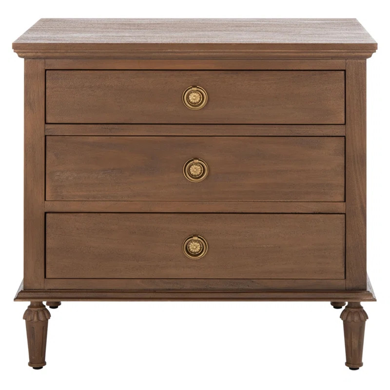 Hubbard 3 - Drawer Nightstand | Wayfair Professional