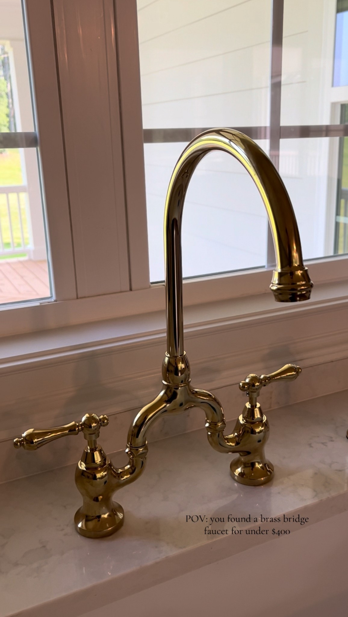 Kitchen faucet, brass faucet, bridge faucet, farmhouse, brass kitchen 

#LTKHome