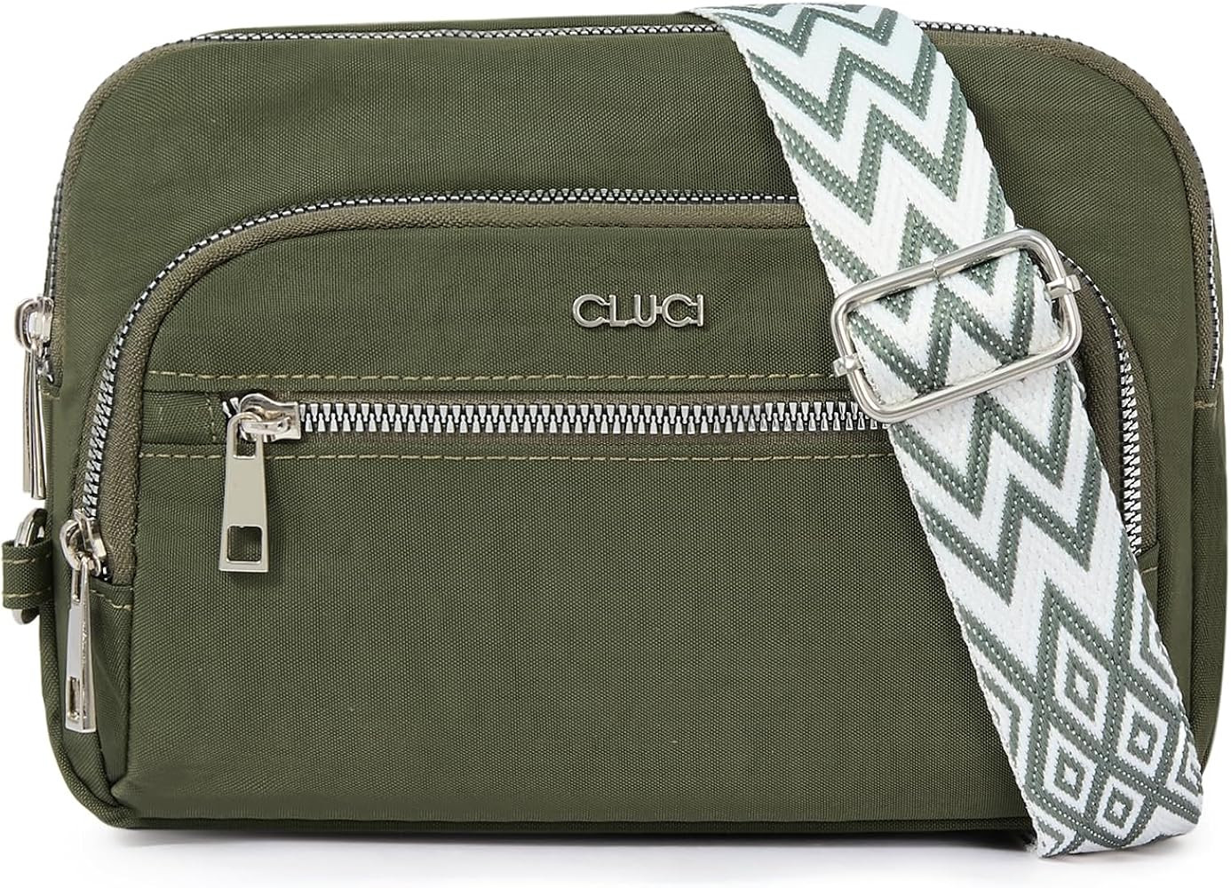 CLUCI Nylon Crossbody Bags for Women,Anti Theft Crossbody Bag,Convertible Belt Bag with Zipper Lo... | Amazon (US)