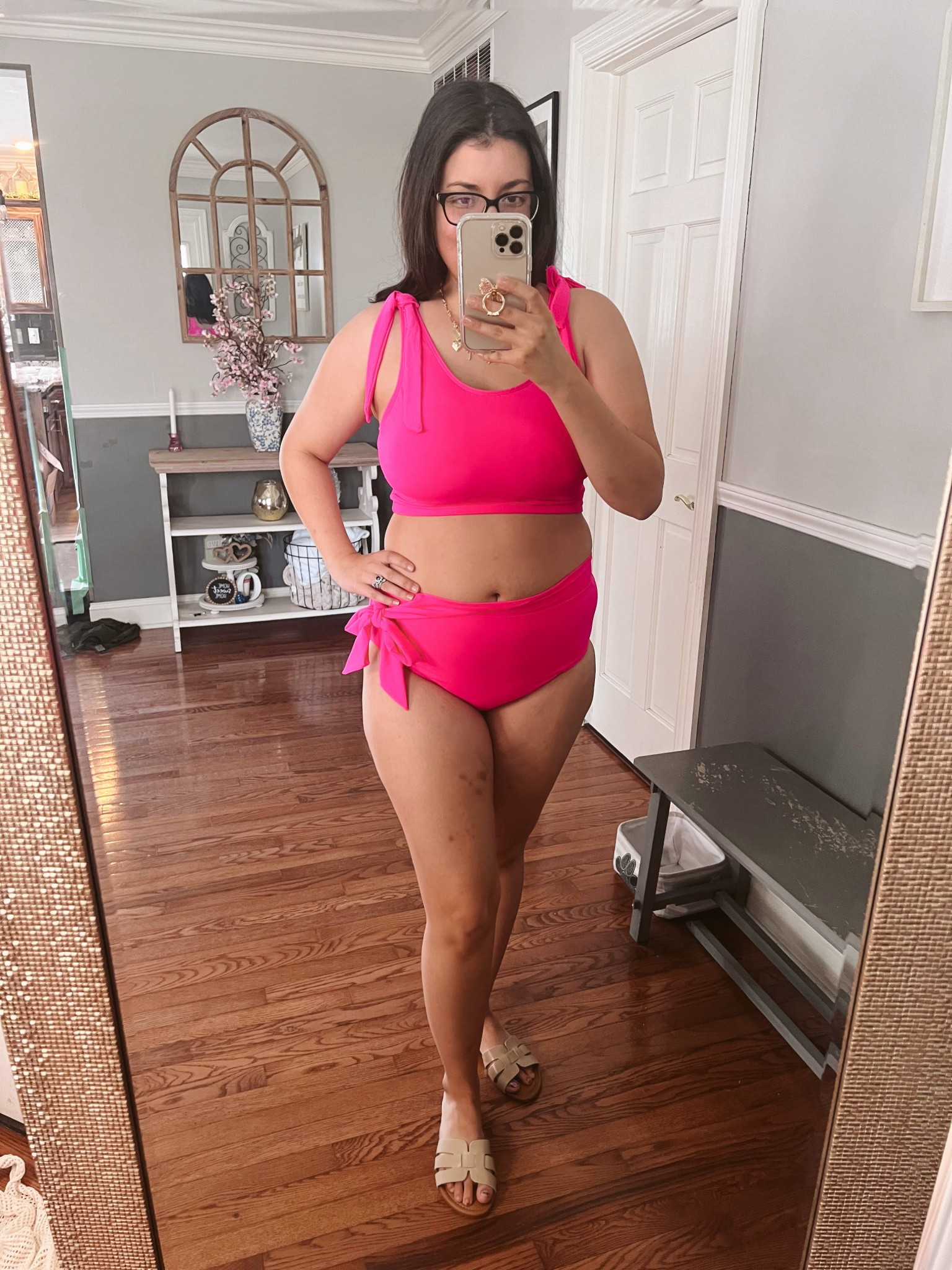 Pink 2 piece swim 

#LTKSwim