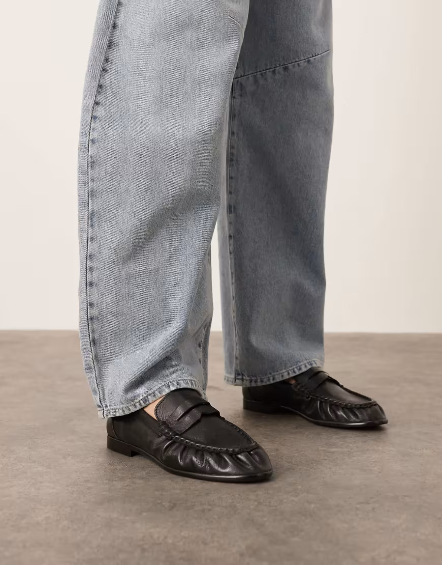 ARRANGE Premium leather loafer in black | ASOS (Global)