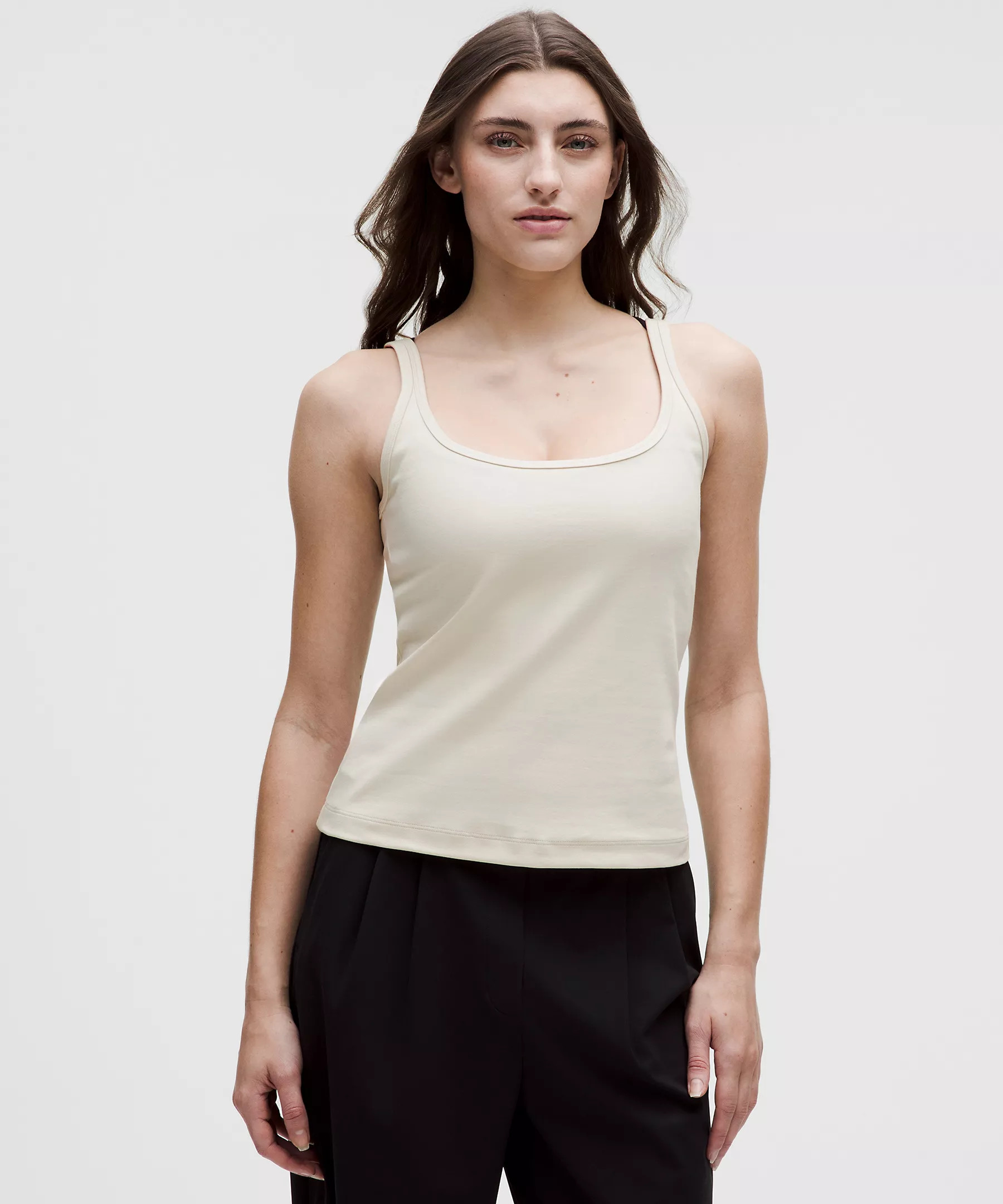 Slim-Fit Stretch Cotton Tank Top | Women's Sleeveless & Tank Tops | lululemon | Lululemon (US)
