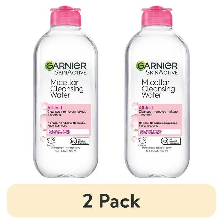 (2 pack) Garnier Micellar Cleansing Water 400ML Pink Feature Only 13.5 fl oz | Walmart (US)
