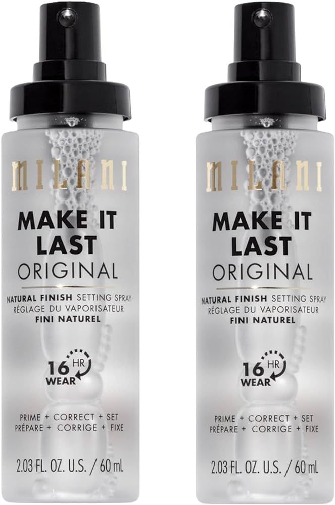 Milani Make It Last Original - Natural Finish Setting SPray - 3-in-1 Setting Spray and Primer- Prime | Amazon (US)