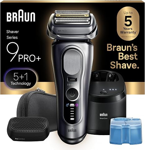 Braun Series 9 PRO+ Electric Shaver for Men, Wet & Dry Foil Razor, 6-in-1 SmartCare Clean & Charg... | Amazon (US)