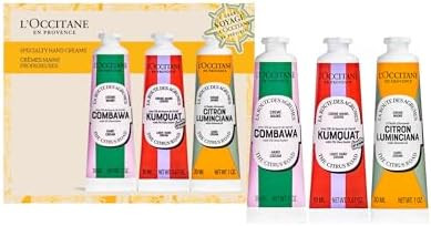 L’Occitane Glow & Go Hand Cream Trio, Holiday Beauty Gift Set, Peony, Lemon & Vanilla, Hydrates... | Amazon (US)