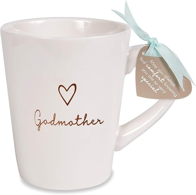 Pavilion Gift Company Godmother Cup, 1 Count (Pack of 1), Cream | Amazon (US)