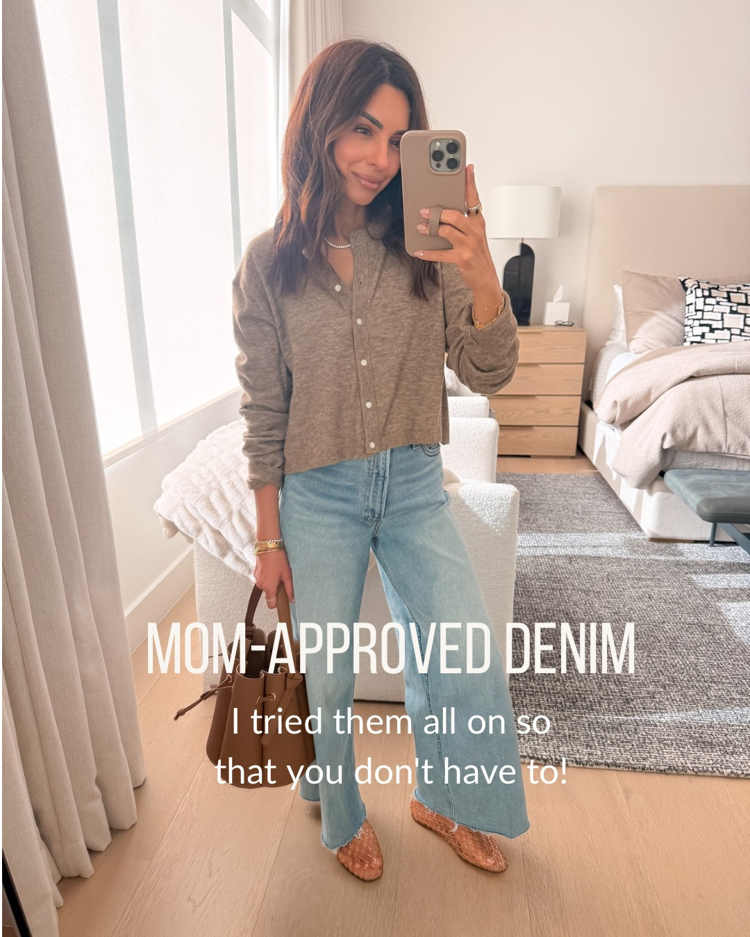 Mom approved denim, listing each item below and sizing info! 
Image 1: pistolla wide leg, wearing 24 regular length 
Image 2: Paige Anessa crop, wearing size 24 regular length 
Image 3 & 4: Levi's straight ankle, wearing size 25 (size up!) in 26 inseam 
Image 5: spanx barrel leg, wearing xs petite length 
Image 6: Abercrombie high rise 90s straight, wearing size 24 short length 
Image 7: mother rambler straight leg, wearing size 24
Image 8: pistola lana same as image 1, wearing size 24
Image 9: Colette wide leg, wearing 24 short length 

#LTKootd