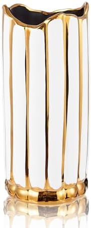 White Ceramic Flower Vase, Modern Home Decor, Large for Pampas Grass | Amazon (US)