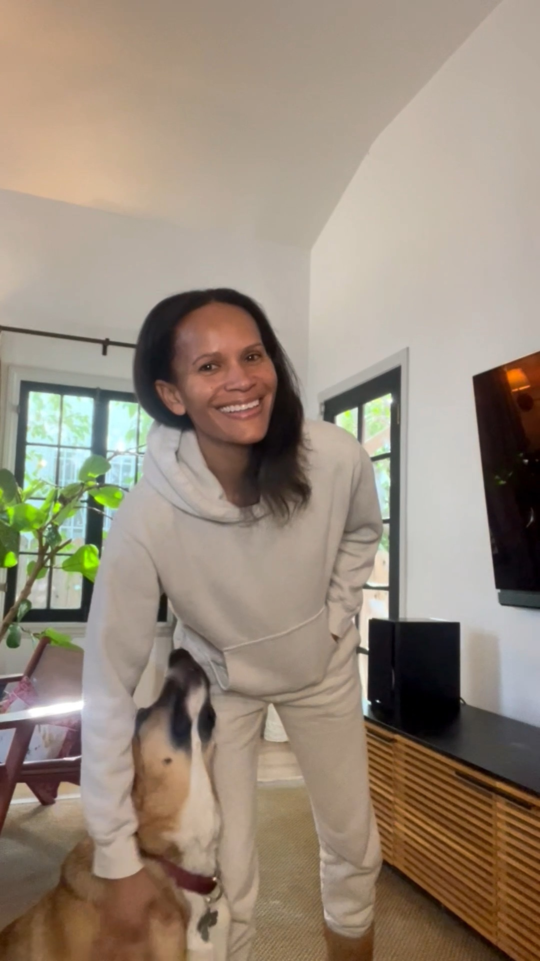 I woke up like this. Yes, I actually rolled out of bed and decided to step in front of my camera because these sweats are too comfy not to share with the world. So here I am bare faced and shamelessly showcasing my Aritzia best. The classic UGG boots are the cherry on top of my preferred loungewear. Or maybe they are the pie crust at the bottom of my sweet set. Either way, the combo never disappoints! Special shout out to Cleo my adorable pup!

#LTKselfcare #LTKootd #LTKdayinmylife