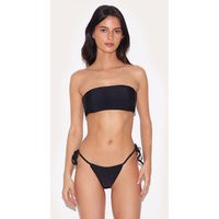 Black Bandeau Basic Bikini Top | PrettyLittleThing US