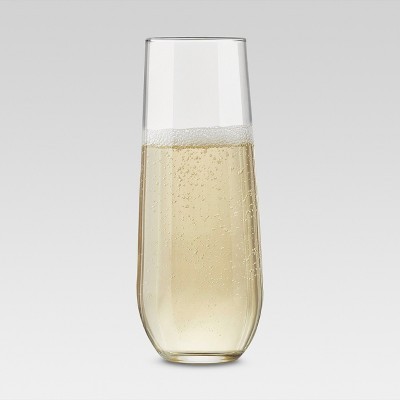 Black & White Global 8oz 4pk Stemless Champagne Flutes - Threshold™ | Target