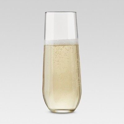 Black & White Global 8oz 4pk Stemless Champagne Flutes - Threshold™ | Target