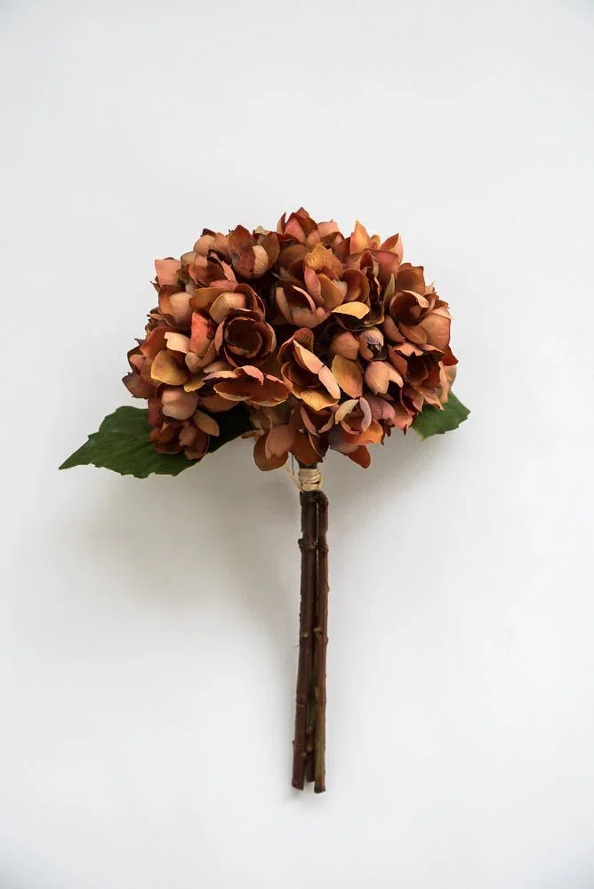 14" Brown Hydrangea Bundle | Wayfair North America